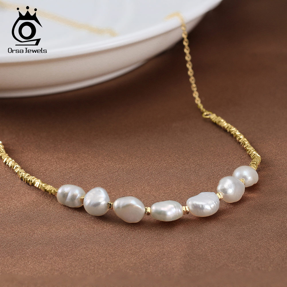 ORSA JEWELS Vintage-Nugget-Ket – Pearl Choker Necklace Vintage Bewertung und Preis
